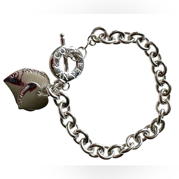 Tiffany & Co. Silver Double Hearts Toggle Bracelet - Picture 3 of 7